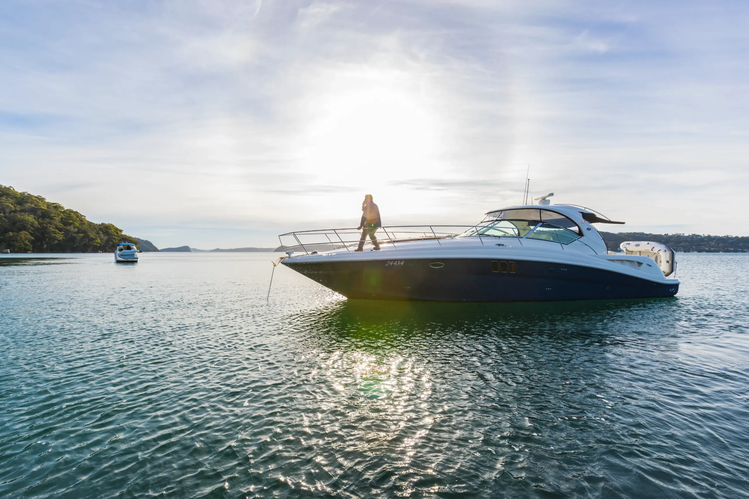 Pacific Boating lifestyle photography used in organic content