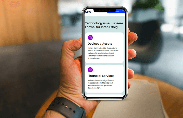 Mobile-first development for the CHG-MERIDIAN website