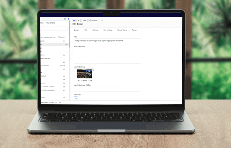 SEO-ready technical foundations for the CHG-MERIDIAN website