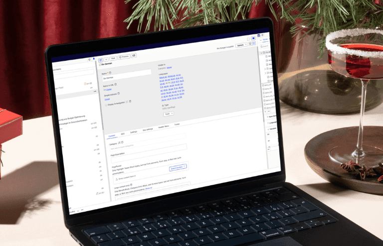 Clear user journeys and conversion paths on the CHG-MERIDIAN website