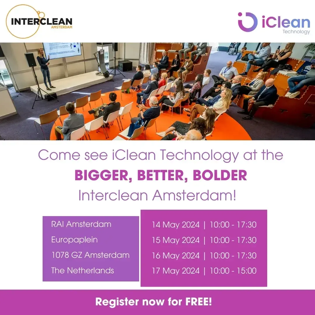 Ad creative from the Interclean hospitality suite campaign