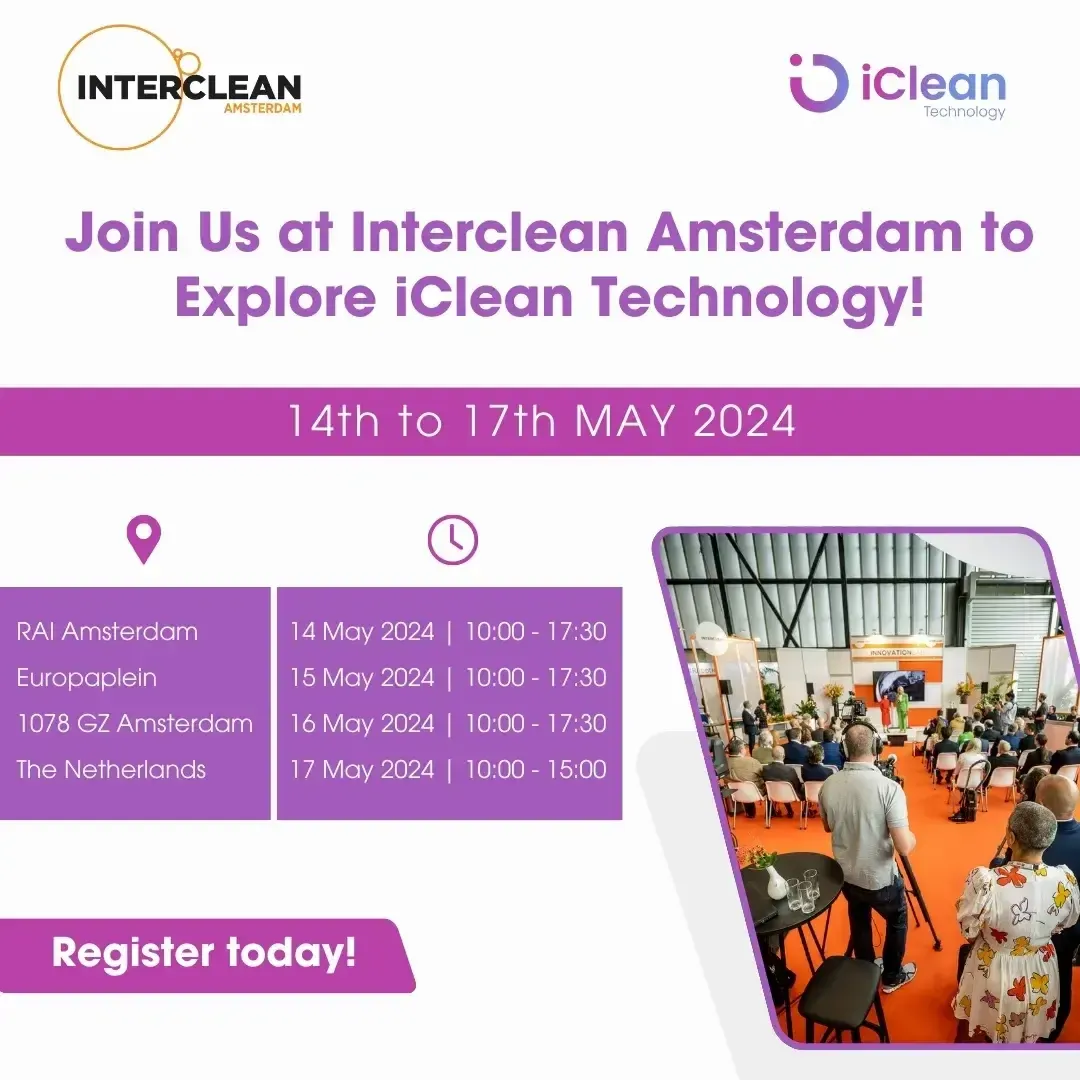 Ad creative from the Interclean hospitality suite campaign