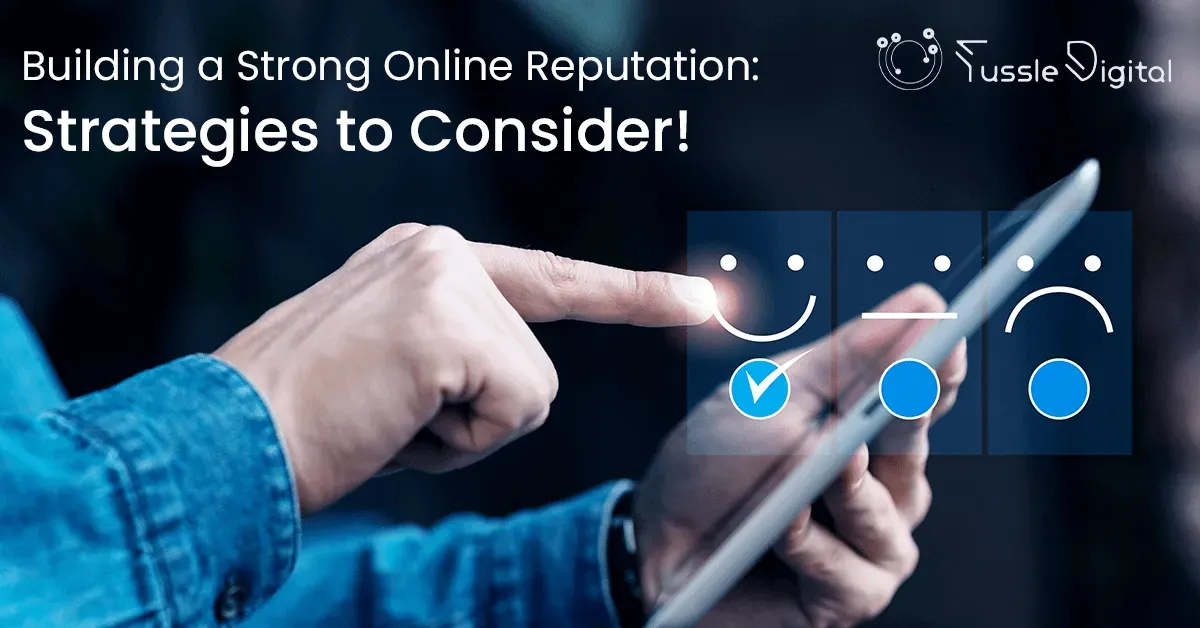 Illustration for a post on building a strong online reputation
