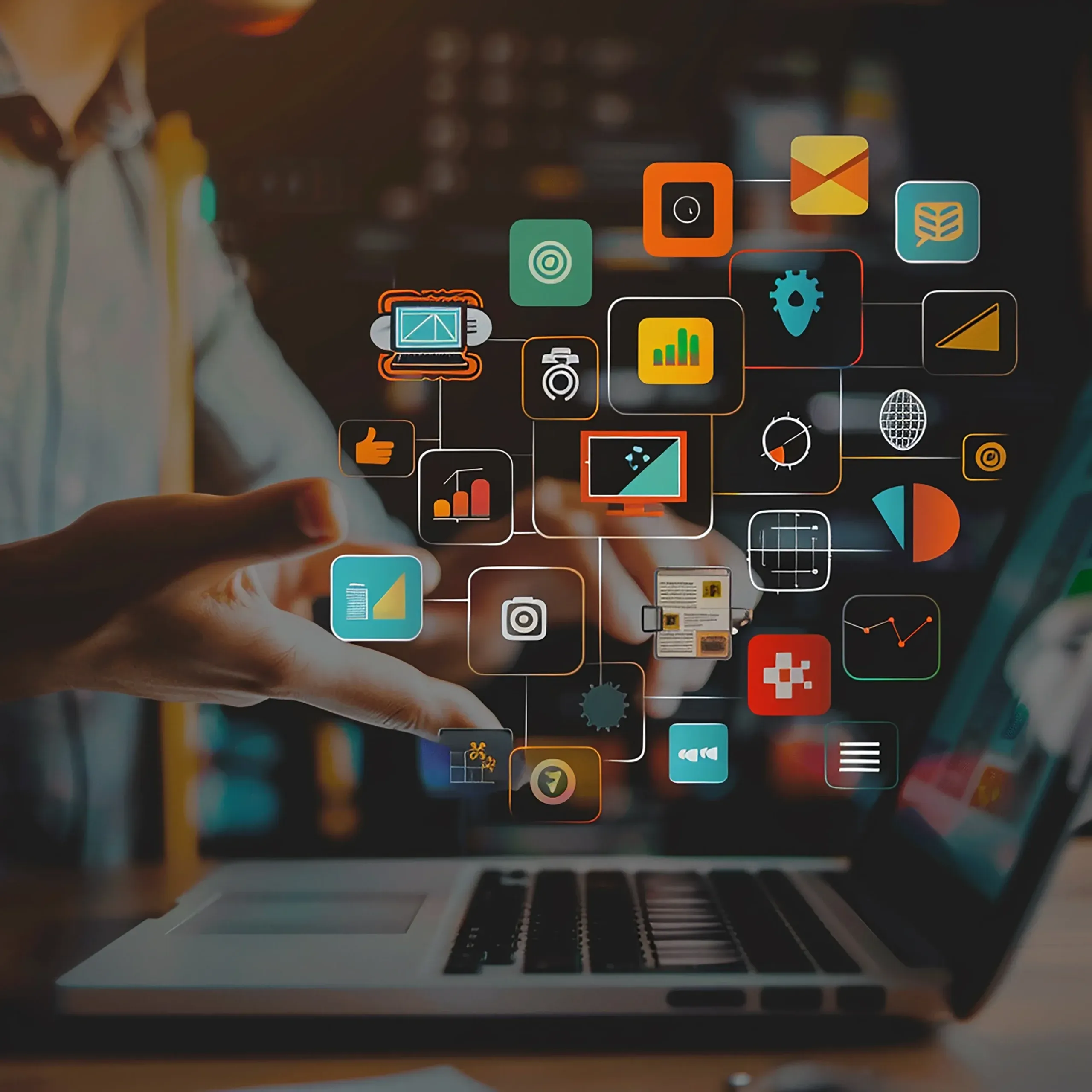 Social media trends concept