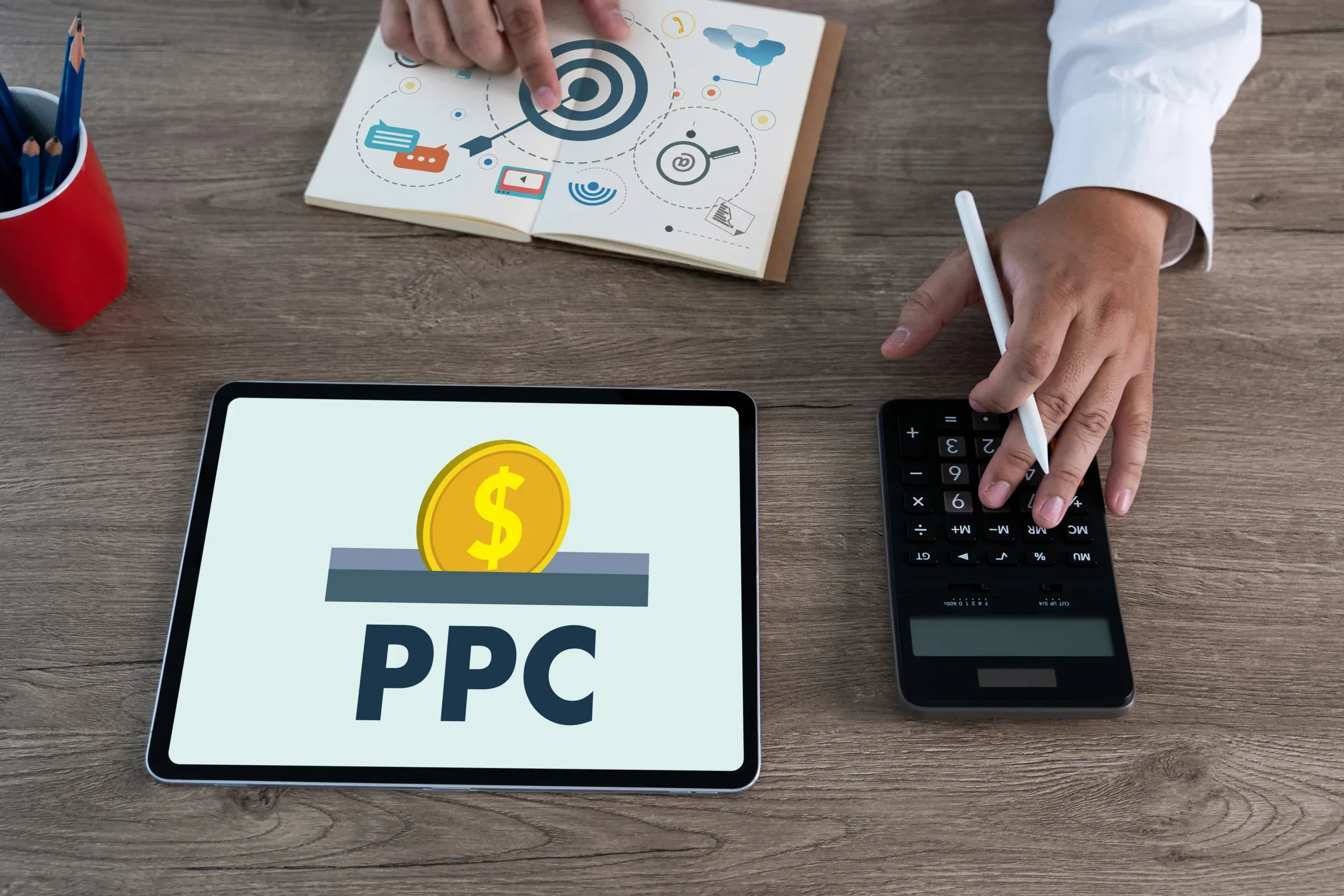 Pay-per-click advertising concept