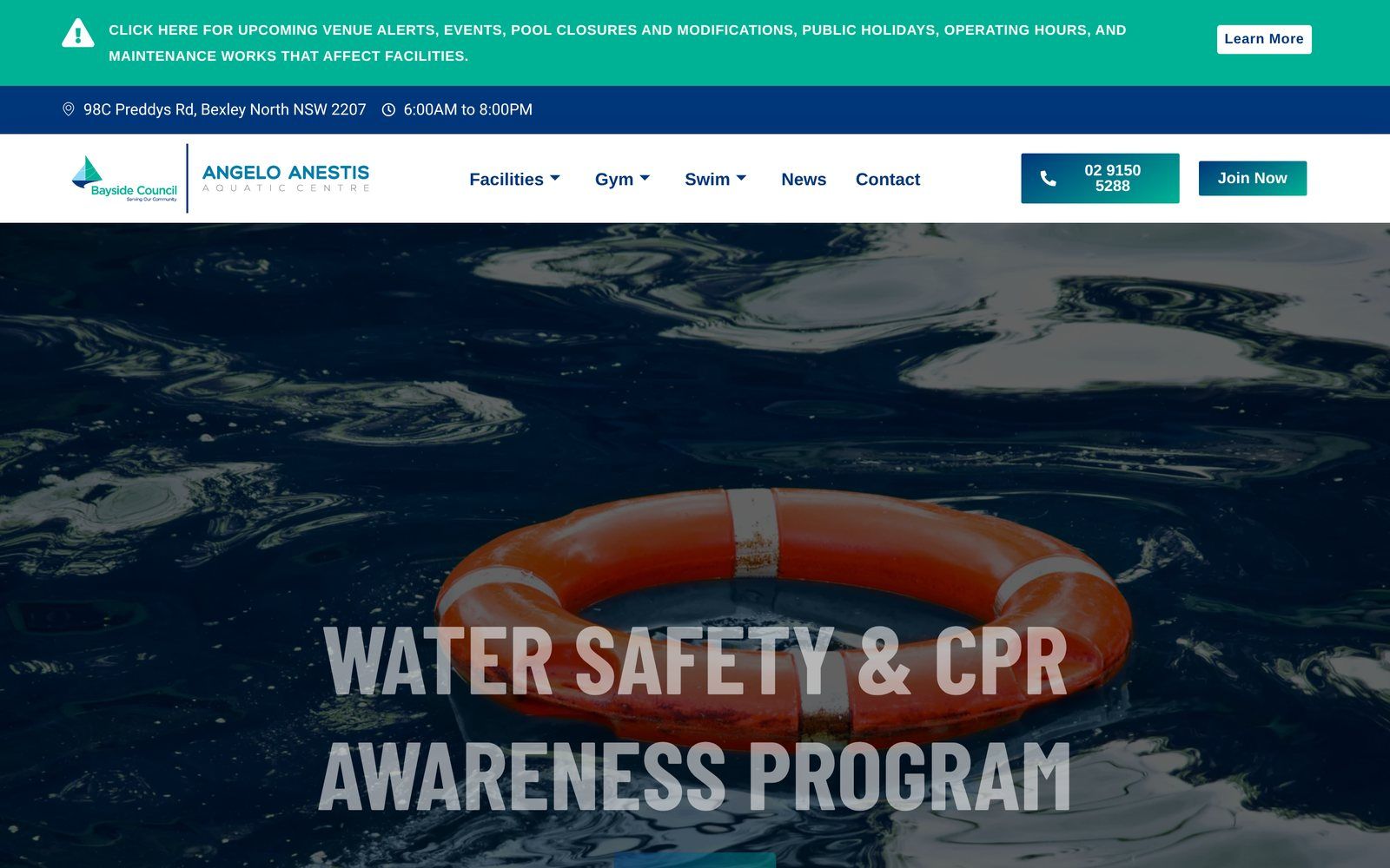 Bexley Aquatic Centre website